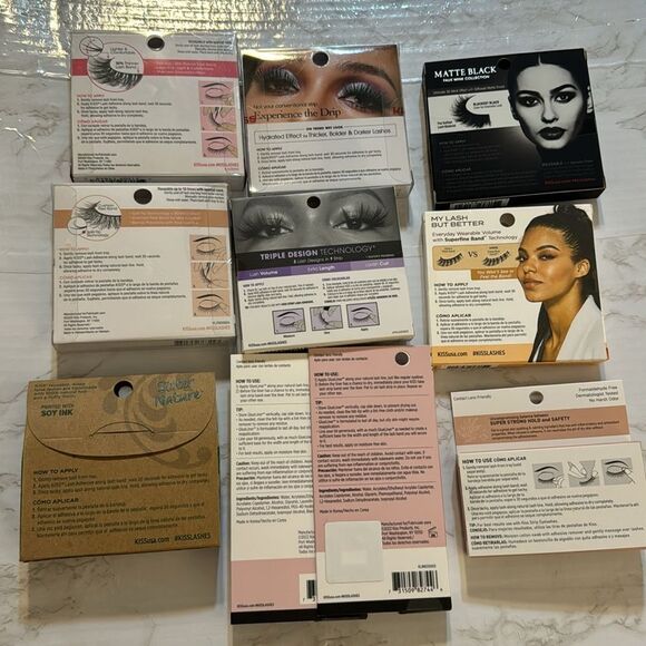 Kiss lashes for eyes day to day looks and lash glue liner in dark and clear - Picture 8 of 8